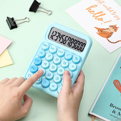 Mr. Pen- Mechanical Switch Calculator, 12 Digits, Large LCD Display, Blue Calculator Big Buttons, Mechanical Calculator, Calculators Desktop Calculator, Cute Calculator, Aesthetic Calculator Blue