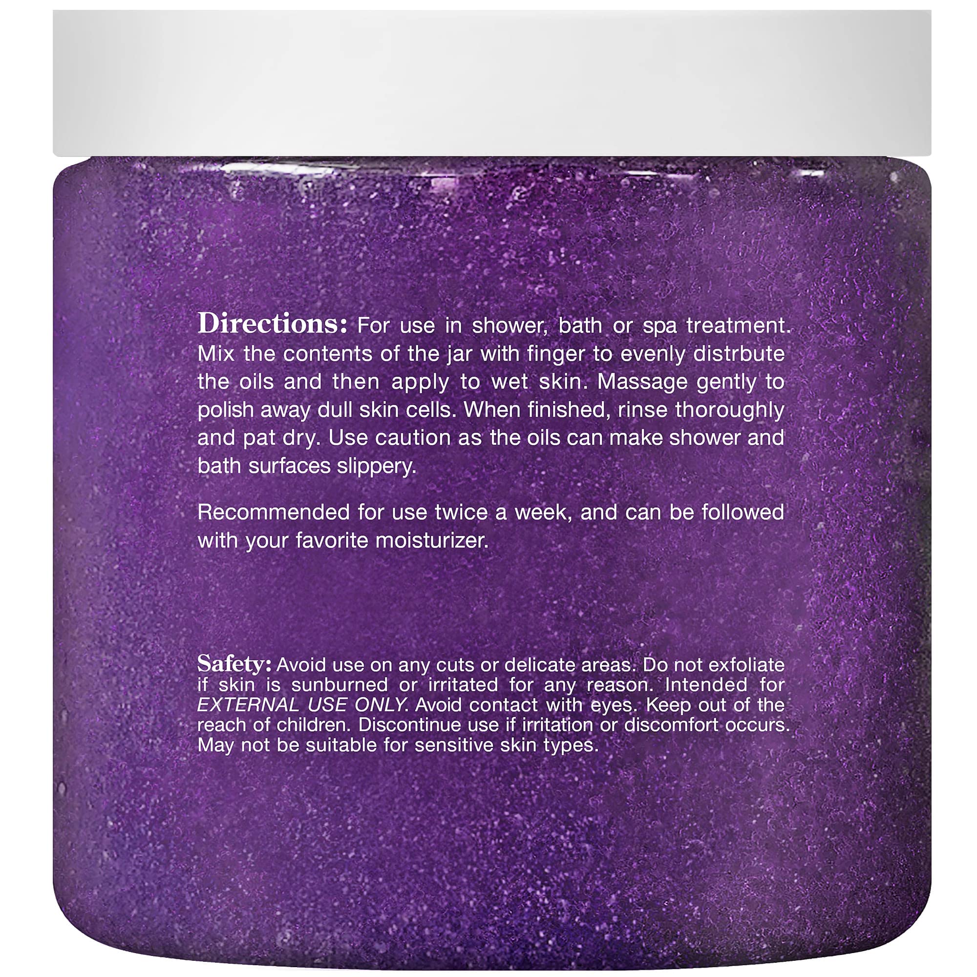 Lavender Oil Body Scrub Exfoliator with Shea Butter and Grapefruit Oil by Majestic Pure - Exfoliate & Moisturize Skin, Fights Acne - 10 oz