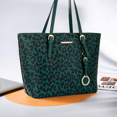 Montana West purses for women's purses and handbags 3pcs Handbag womens purse and wallet set big medium crossbody green purse Leopard Print gifts carteras para mujer leather tote MWC3-G055TQ