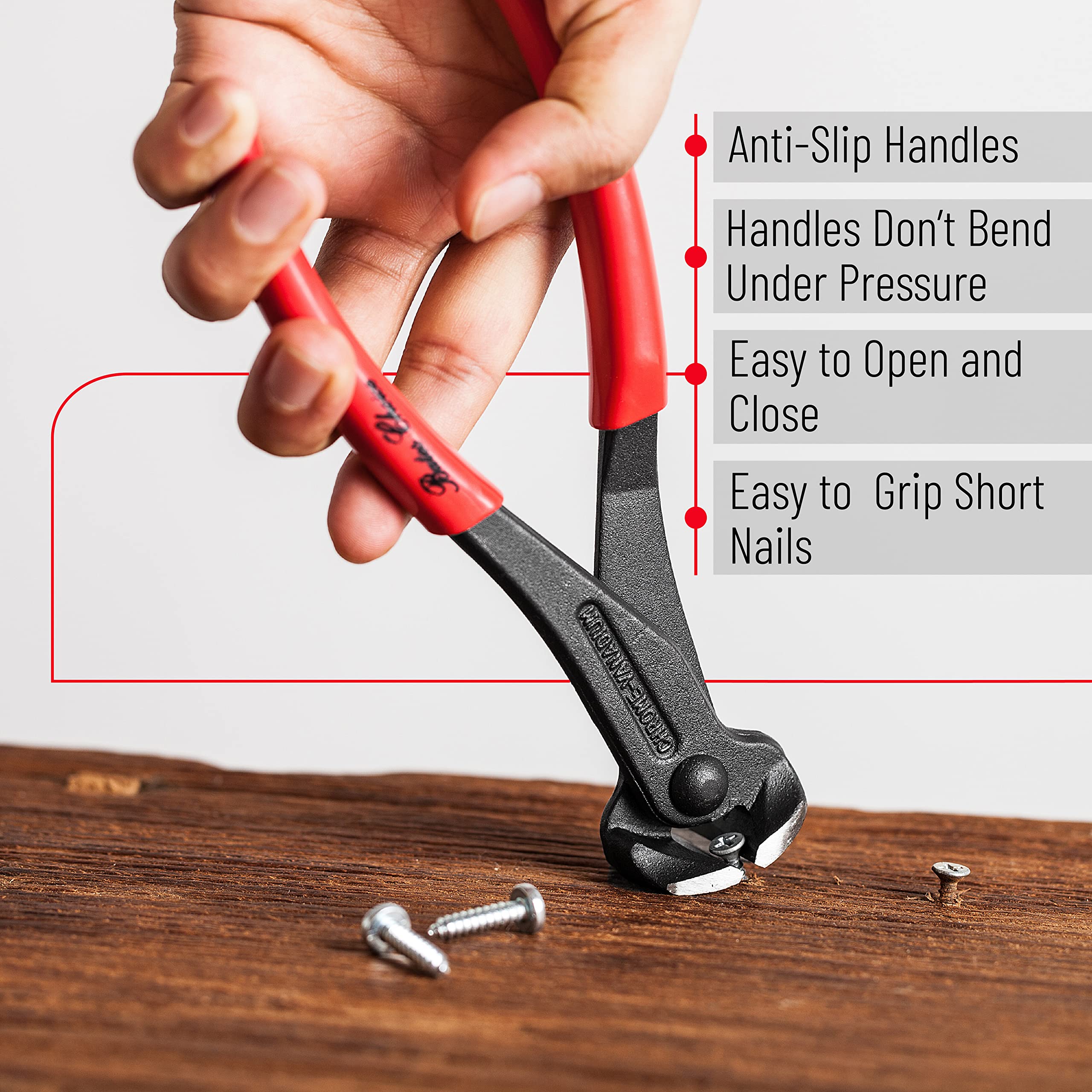 Bates- Nail Puller, Pliers, Nail Remover Tool, Cutting Pliers, Carpenter Tools, Staple Puller, Nail Puller Tool, End Cutting Pliers, Nail Remover, Nail Pliers Cats Paw Nail Puller, Nail Pulling