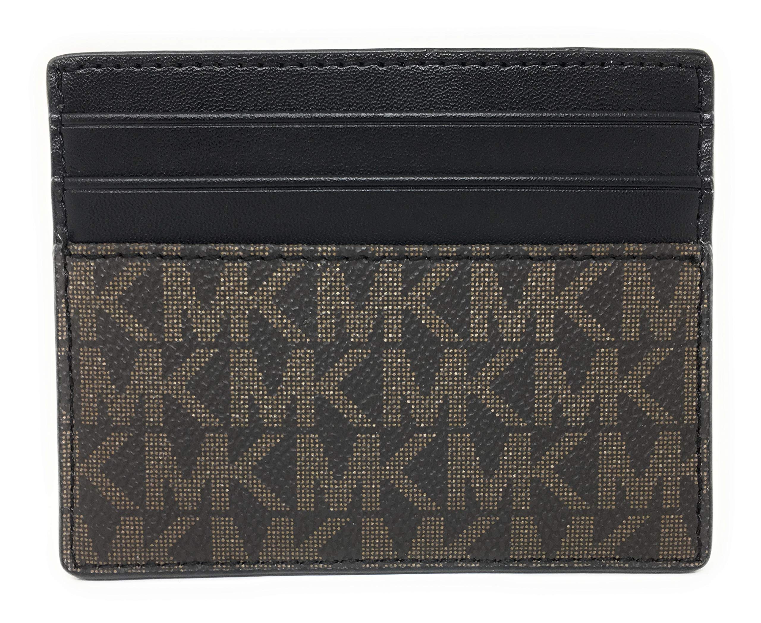 Michael Kors Men's Cooper Tall Card Case Wallet (Brown/Black)