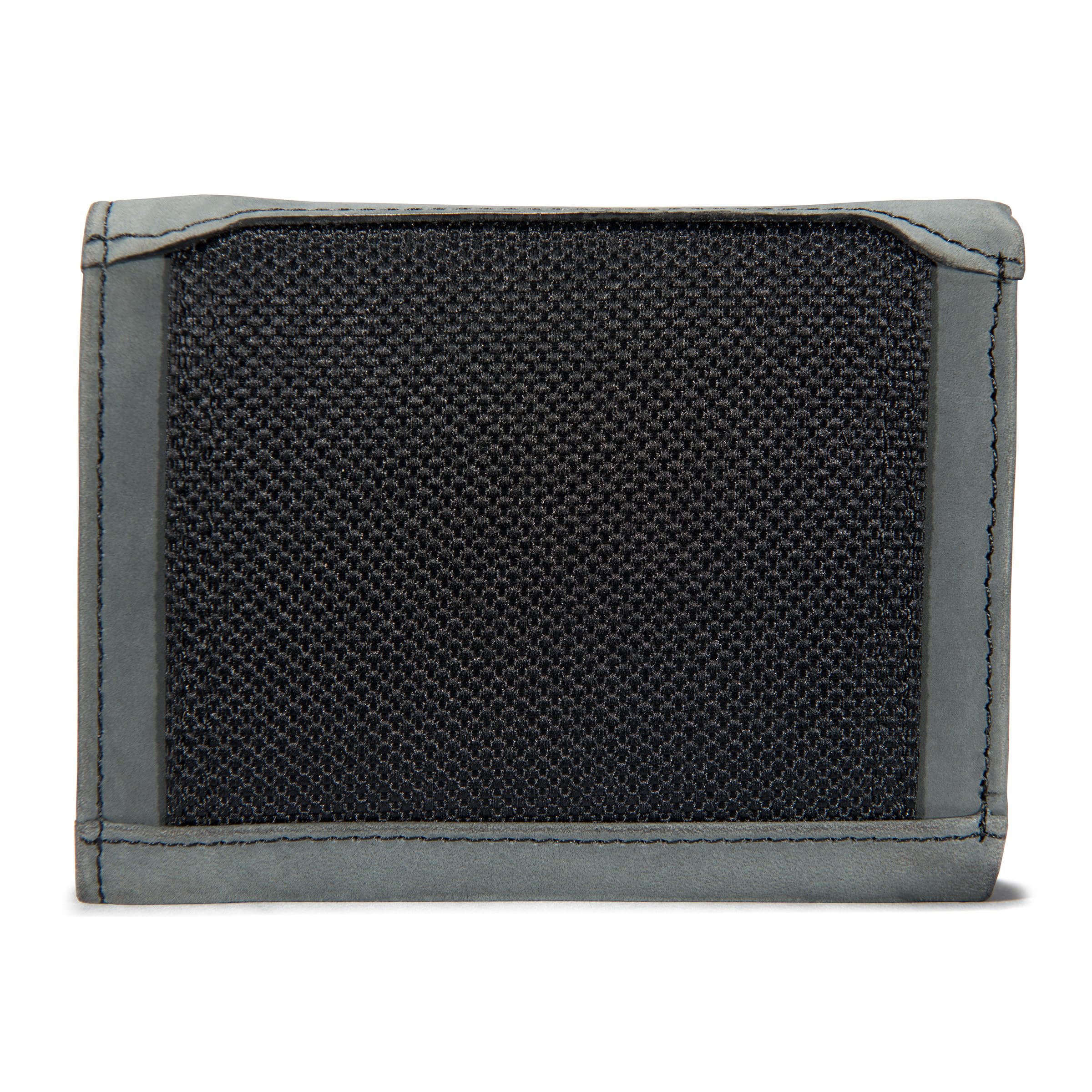 Carhartt Men's Rugged Leather Triple Stitch Wallet, Black (Trifold), One Size