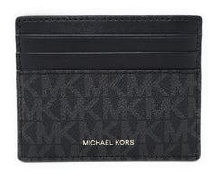 Michael Kors Men's Cooper Tall Leather Card Case Wallet slim(Black)