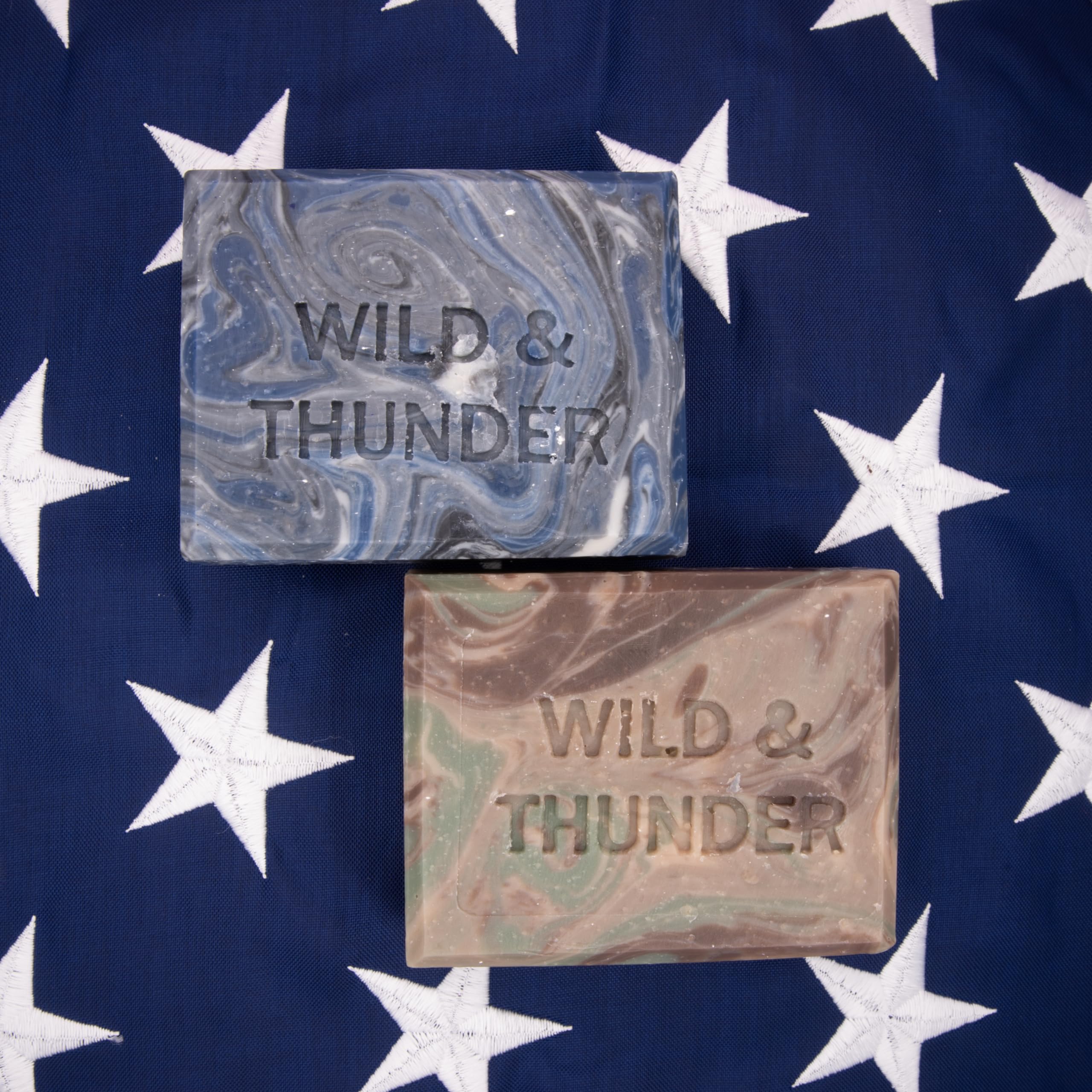 Wild and Thunder - Handcrafted in The USA Mens Natural Body Bar Soap - Made from Natural Oils With No Harsh Chemicals - Hydrating Shea Butter - For The Everyday Outdoorsman - (2 pack)